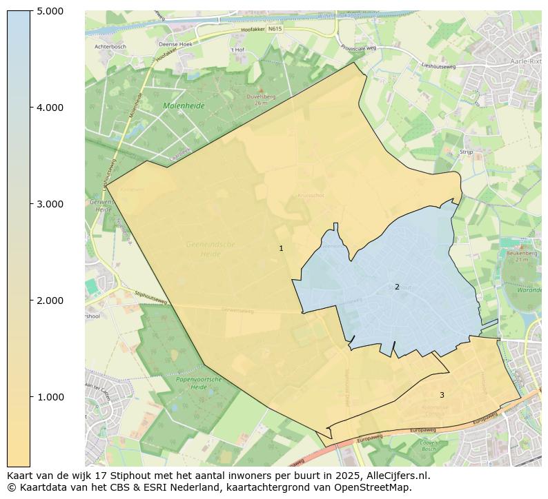 Afbeelding van de wijk Stiphout op de kaart.