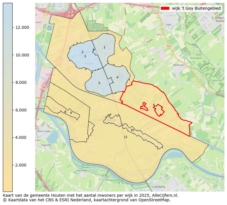Afbeelding van de wijk ’t Goy Buitengebied op de kaart.
