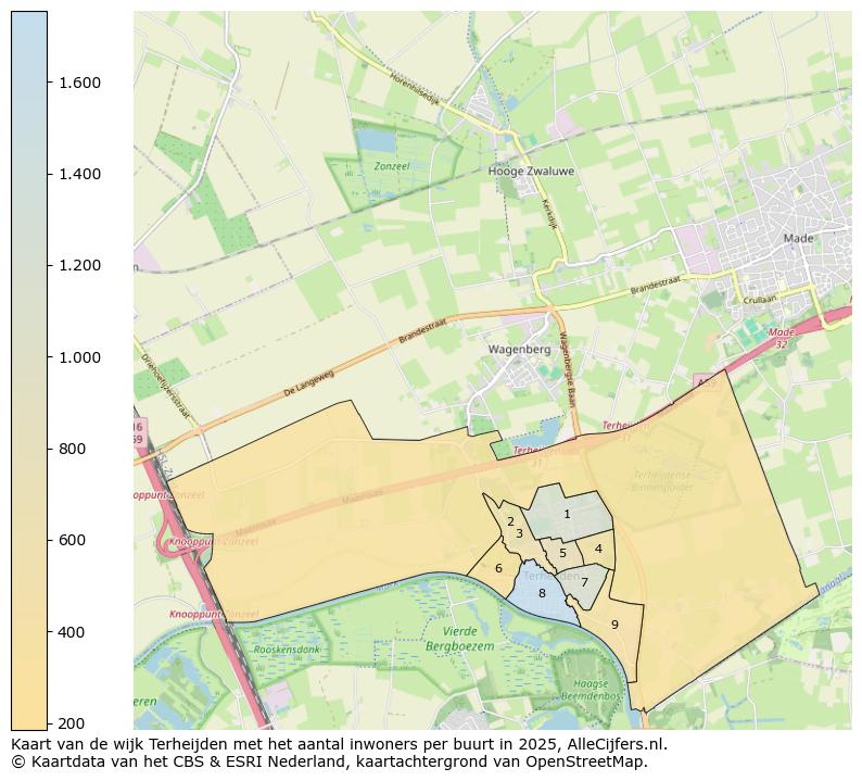 Afbeelding van de wijk Terheijden op de kaart.