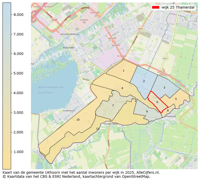 Afbeelding van de wijk Thamerdal op de kaart.