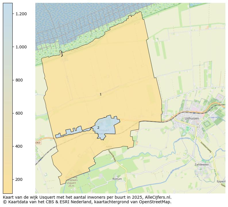 Afbeelding van de wijk Usquert op de kaart.