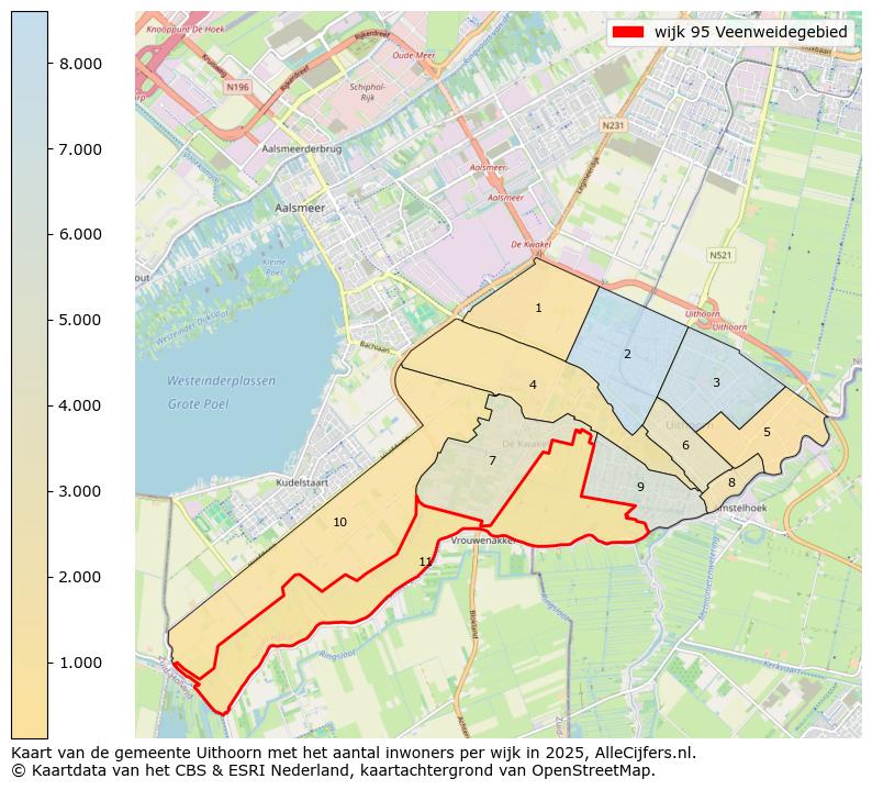 Afbeelding van de wijk Veenweidegebied op de kaart.