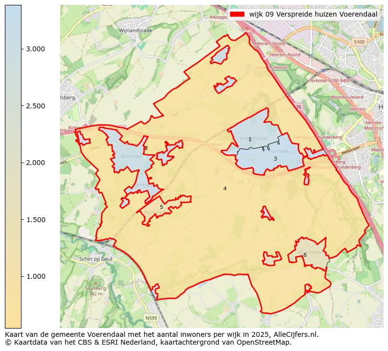 Afbeelding van de wijk Verspreide huizen Voerendaal op de kaart.