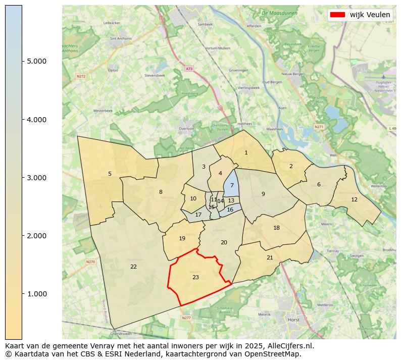 Afbeelding van de wijk Veulen op de kaart.