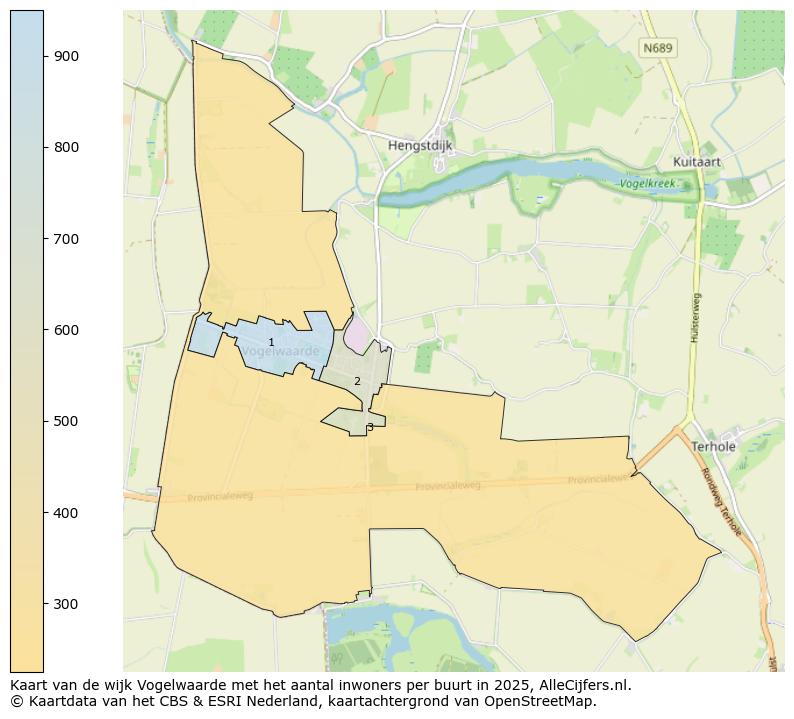 Afbeelding van de wijk Vogelwaarde op de kaart.