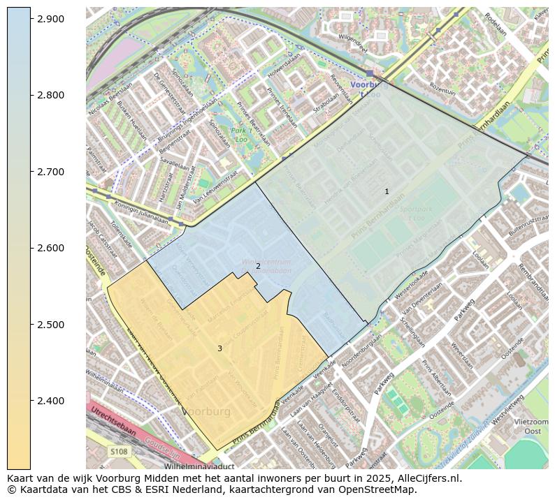 Afbeelding van de wijk Voorburg Midden op de kaart.