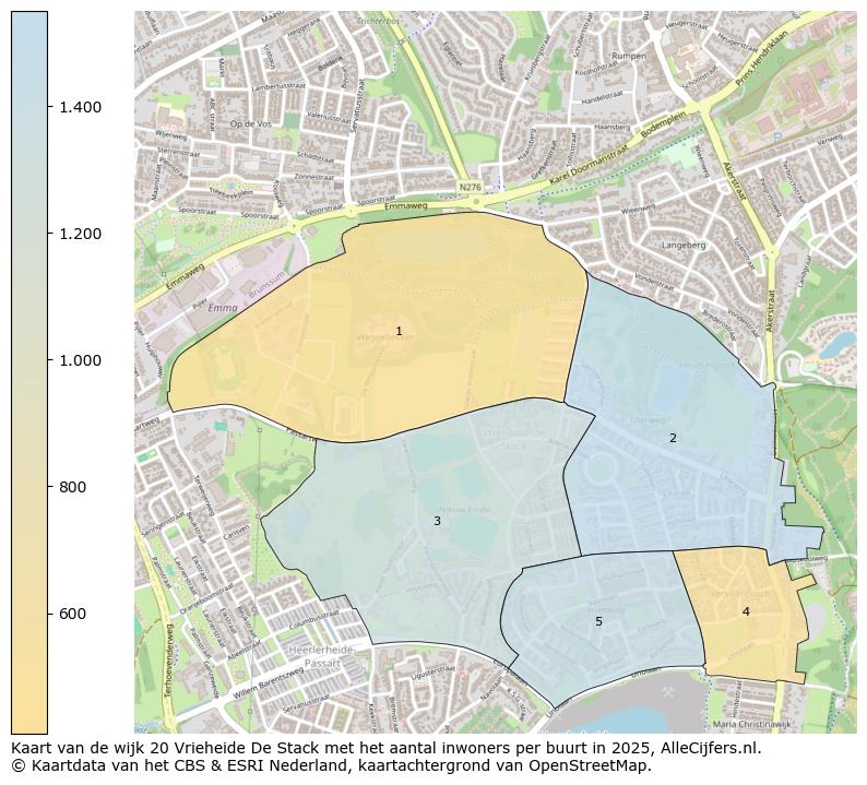 Afbeelding van de wijk Vrieheide - De Stack op de kaart.