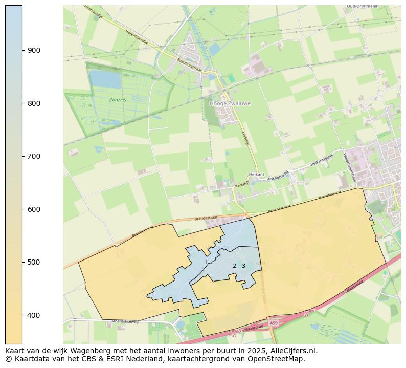 Afbeelding van de wijk Wagenberg op de kaart.