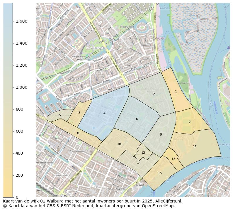 Afbeelding van de wijk Walburg op de kaart.
