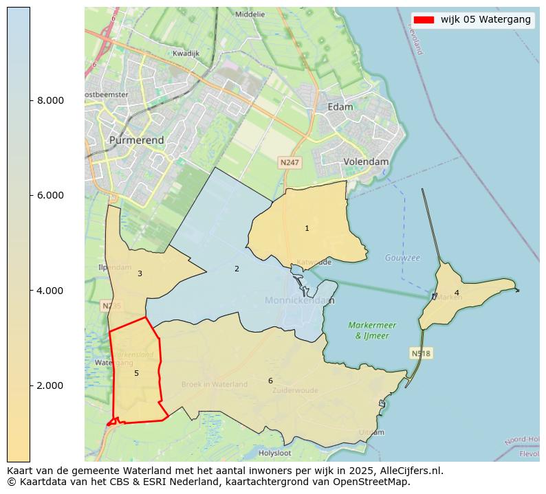 Afbeelding van de wijk Watergang op de kaart.