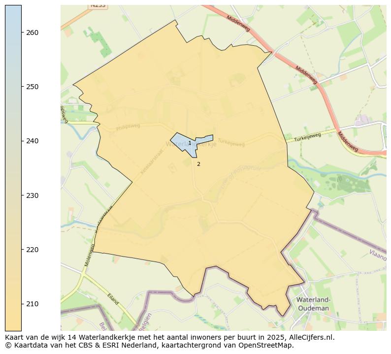 Afbeelding van de wijk Waterlandkerkje op de kaart.