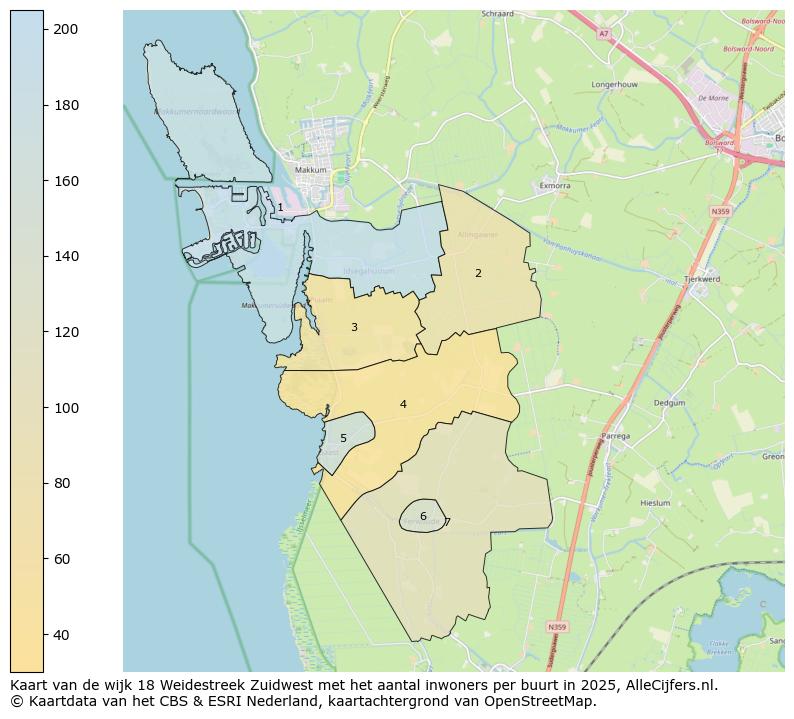 Afbeelding van de wijk Weidestreek Zuidwest op de kaart.