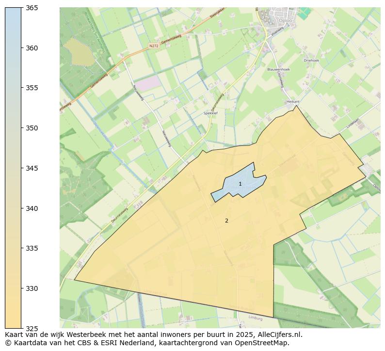 Afbeelding van de wijk Westerbeek op de kaart.