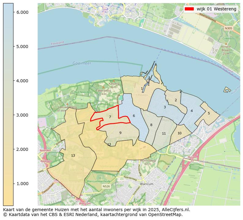 Afbeelding van de wijk Westereng op de kaart.
