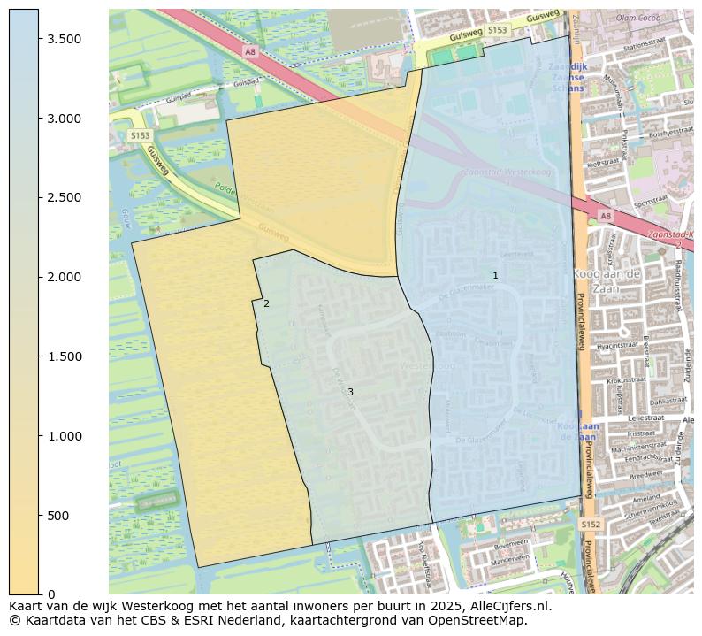 Afbeelding van de wijk Westerkoog op de kaart.