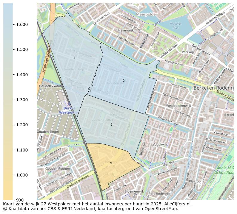 Afbeelding van de wijk Westpolder op de kaart.