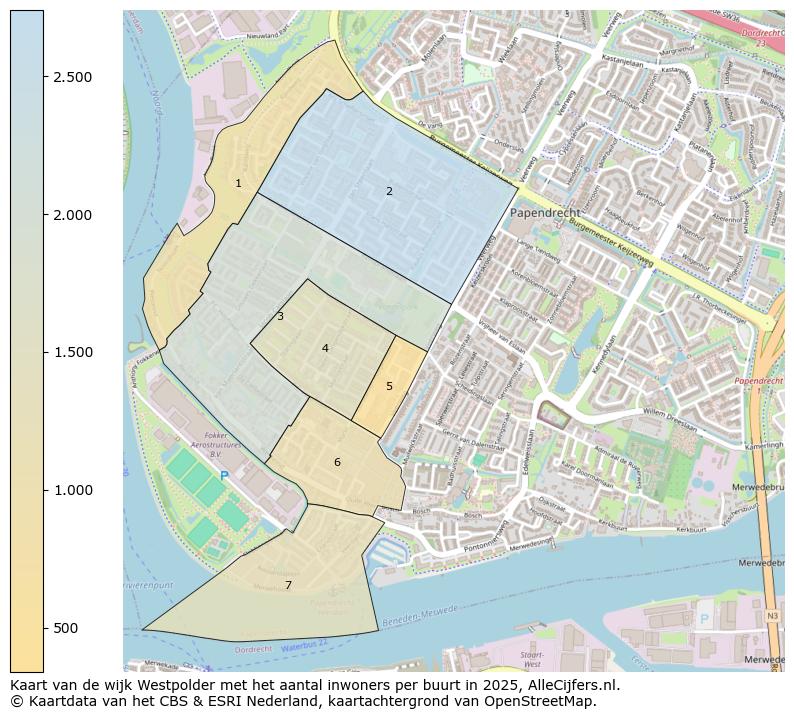Afbeelding van de wijk Westpolder op de kaart.