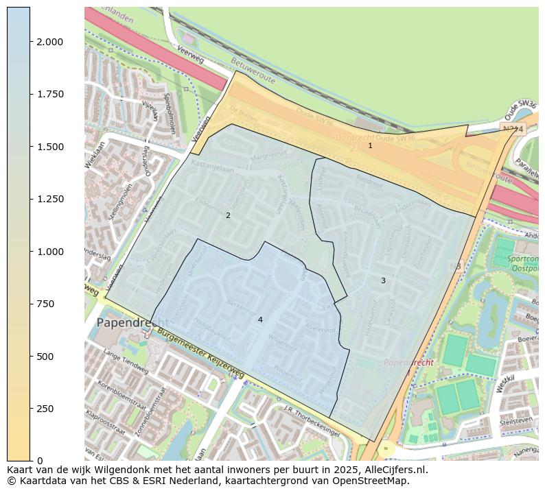 Afbeelding van de wijk Wilgendonk op de kaart.