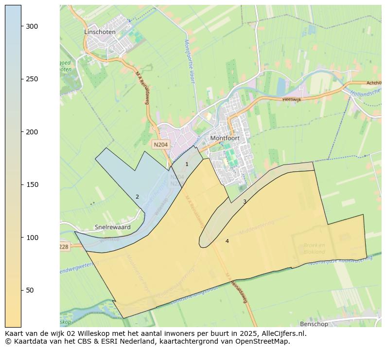 Afbeelding van de wijk Willeskop op de kaart.