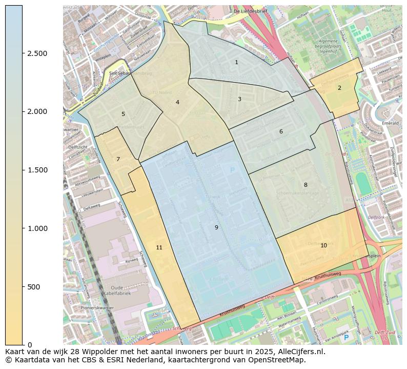 Afbeelding van de wijk Wippolder op de kaart.