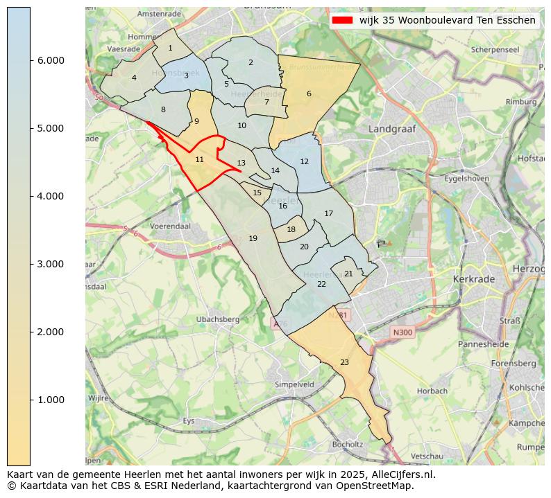 Afbeelding van de wijk Woonboulevard - Ten Esschen op de kaart.