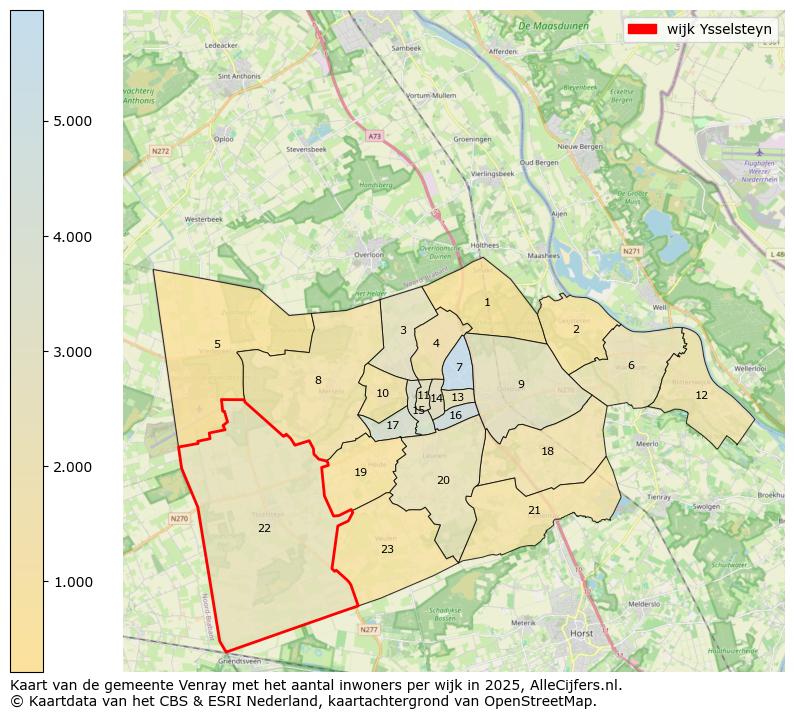 Afbeelding van de wijk Ysselsteyn op de kaart.