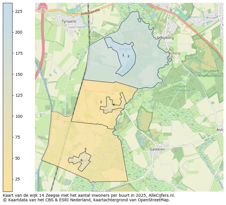 Afbeelding van de wijk Zeegse op de kaart.
