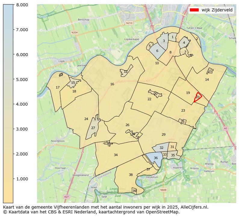 Afbeelding van de wijk Zijderveld op de kaart.