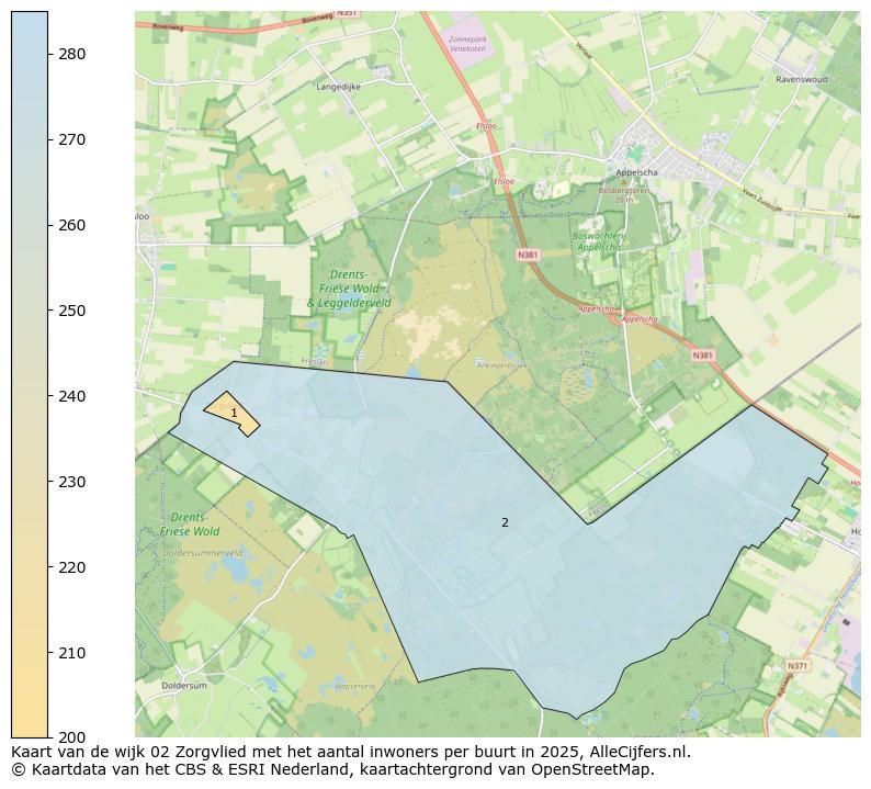 Afbeelding van de wijk Zorgvlied op de kaart.