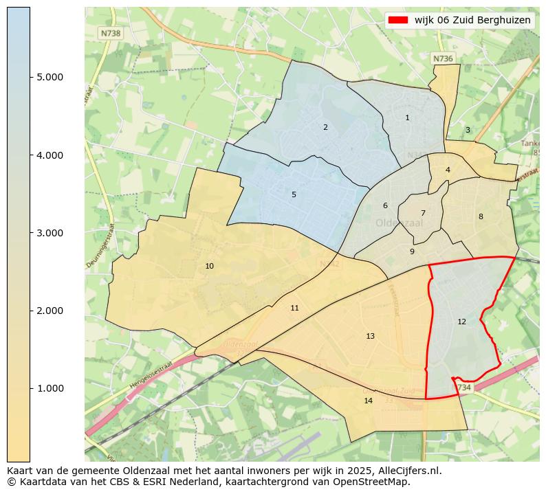 Afbeelding van de wijk Zuid-Berghuizen op de kaart.