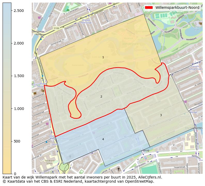 Afbeelding van de Willemsparkbuurt-Noord op de kaart.