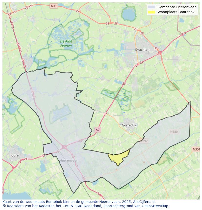 Afbeelding van de woonplaats Bontebok op de kaart.