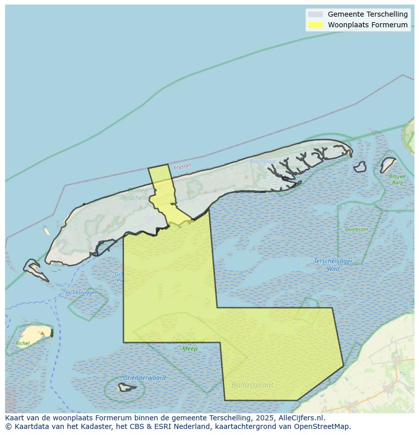 Afbeelding van de woonplaats Formerum op de kaart.