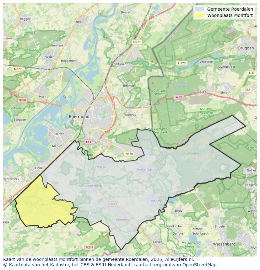 Afbeelding van de woonplaats Montfort op de kaart.