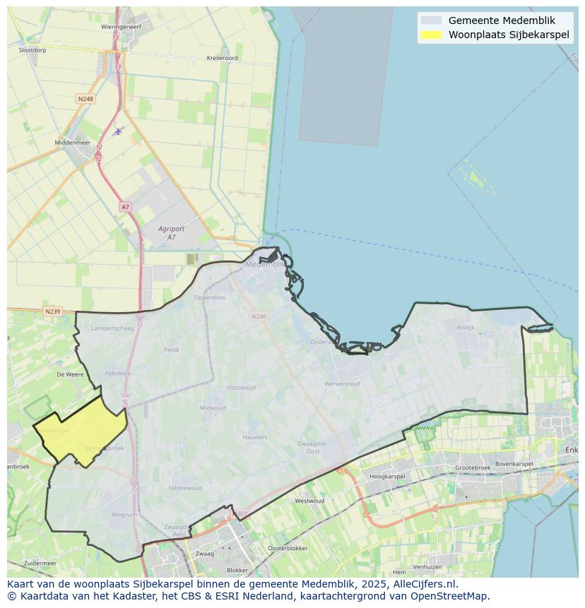 Afbeelding van de woonplaats Sijbekarspel op de kaart.