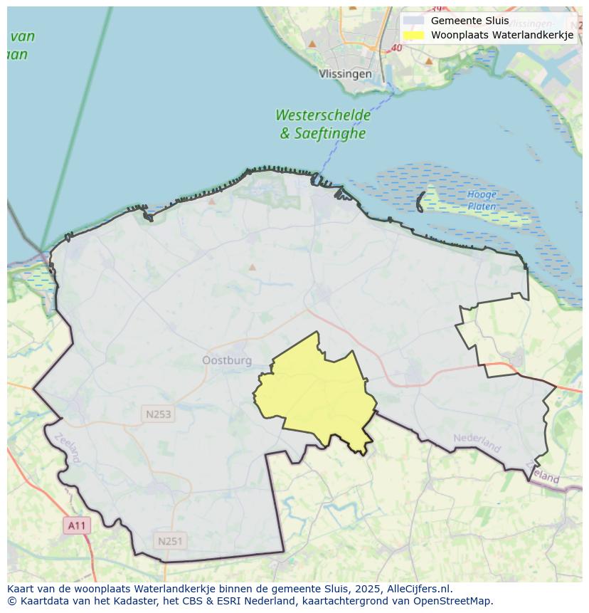 Afbeelding van de woonplaats Waterlandkerkje op de kaart.