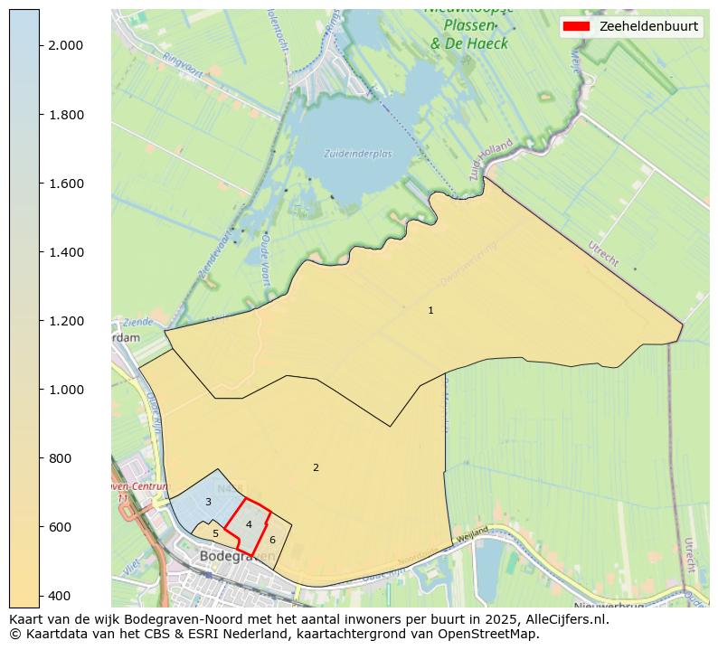 Afbeelding van de Zeeheldenbuurt op de kaart.