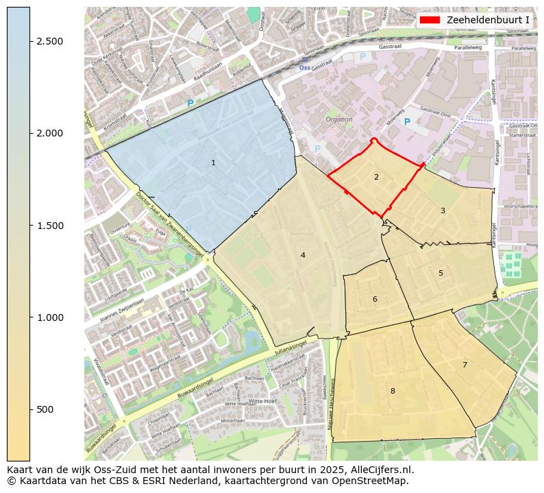 Afbeelding van de Zeeheldenbuurt I op de kaart.