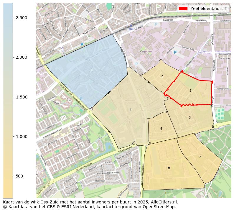 Afbeelding van de Zeeheldenbuurt II op de kaart.