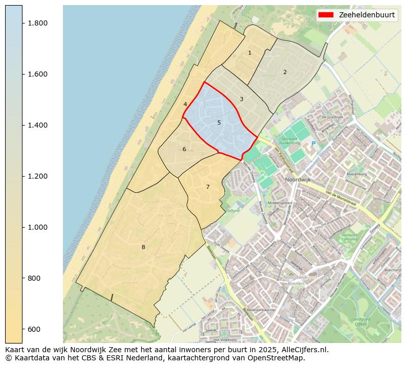 Afbeelding van de Zeeheldenbuurt op de kaart.