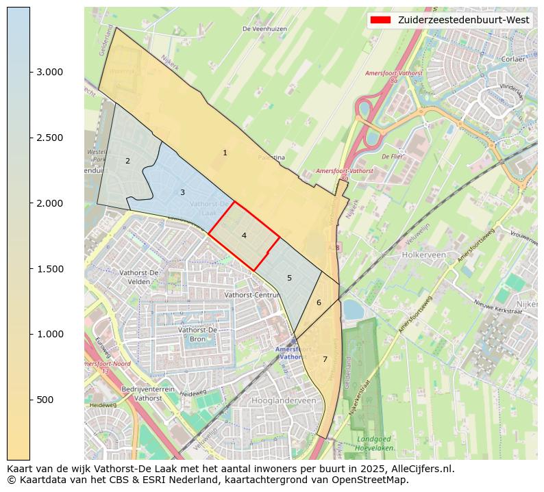 Afbeelding van de Zuiderzeestedenbuurt-West op de kaart.
