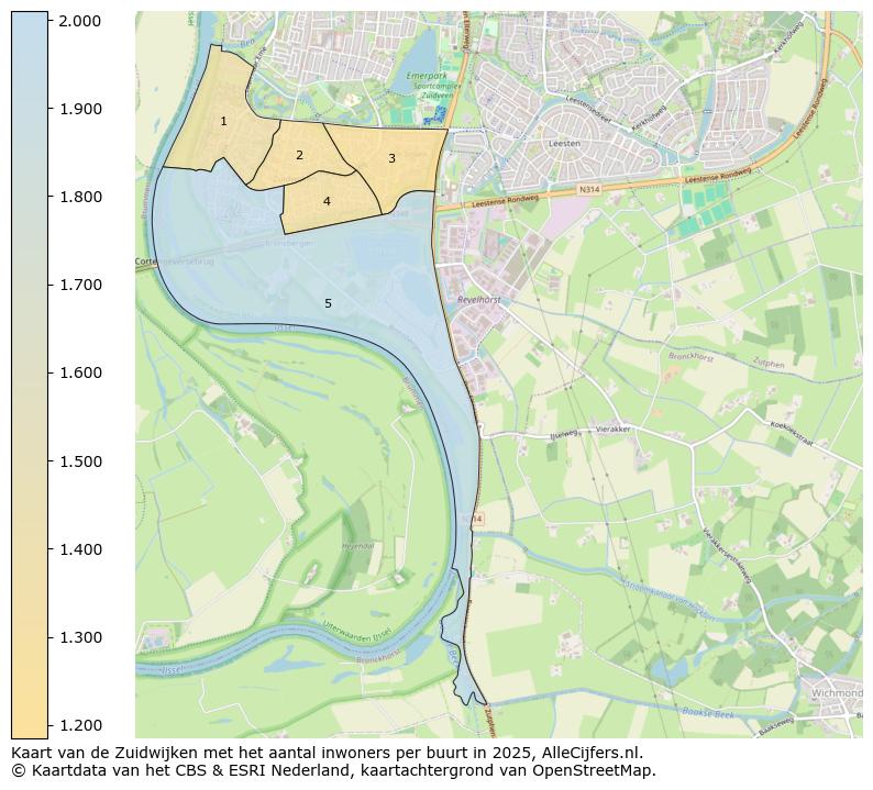 Afbeelding van de Zuidwijken op de kaart.