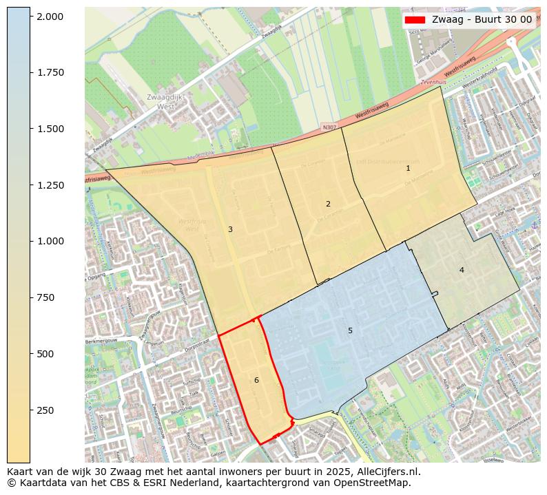 Afbeelding van de Zwaag - Buurt 30 00 op de kaart.