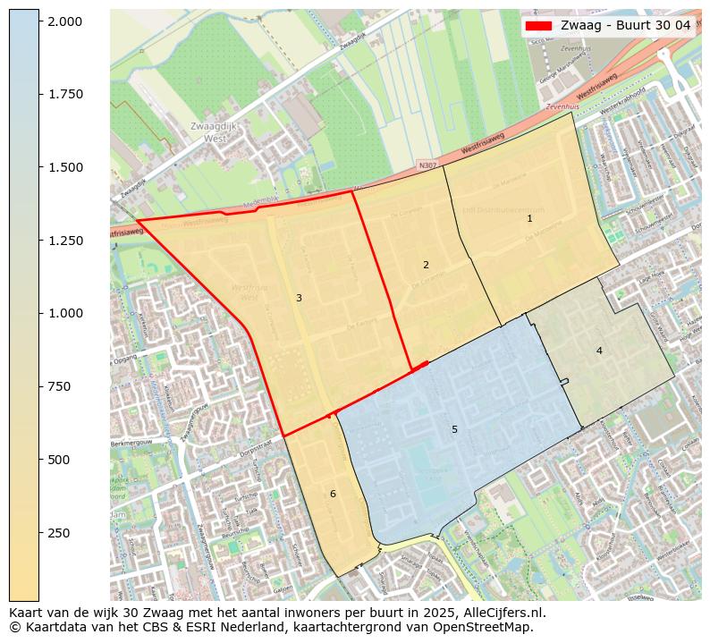 Afbeelding van de Zwaag - Buurt 30 04 op de kaart.