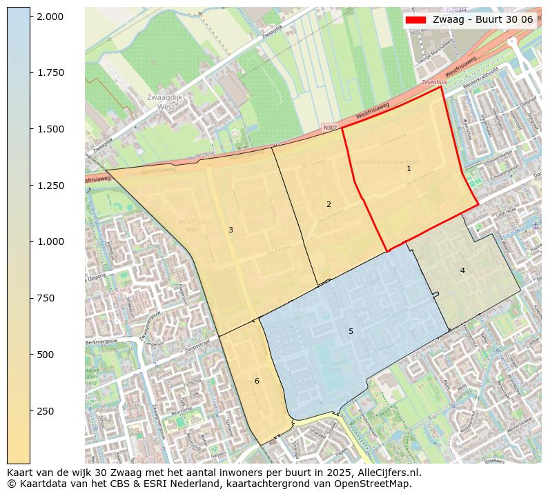 Afbeelding van de Zwaag - Buurt 30 06 op de kaart.
