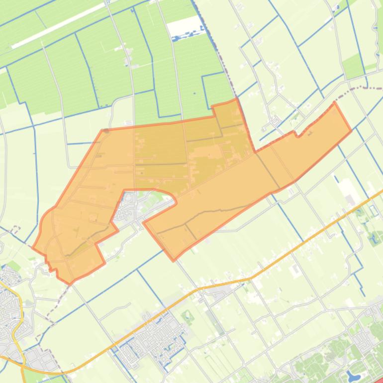 Kaart van de buurt Verspreide huizen Oosterwolde.