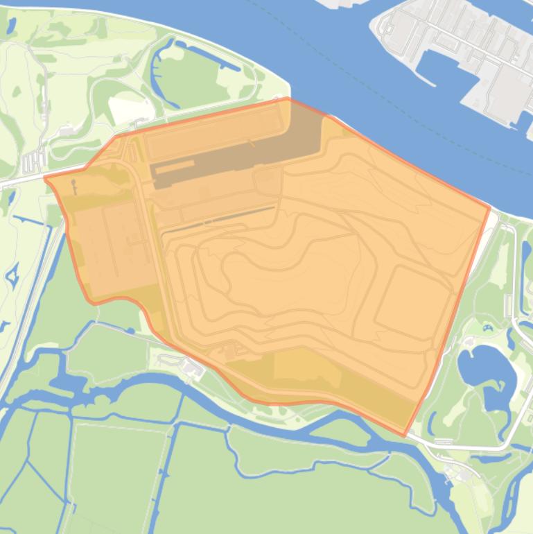 Kaart van de buurt 3e Merwedehaven.