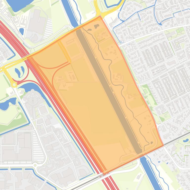 Kaart van de buurt A2 zone Rosmalen noord.