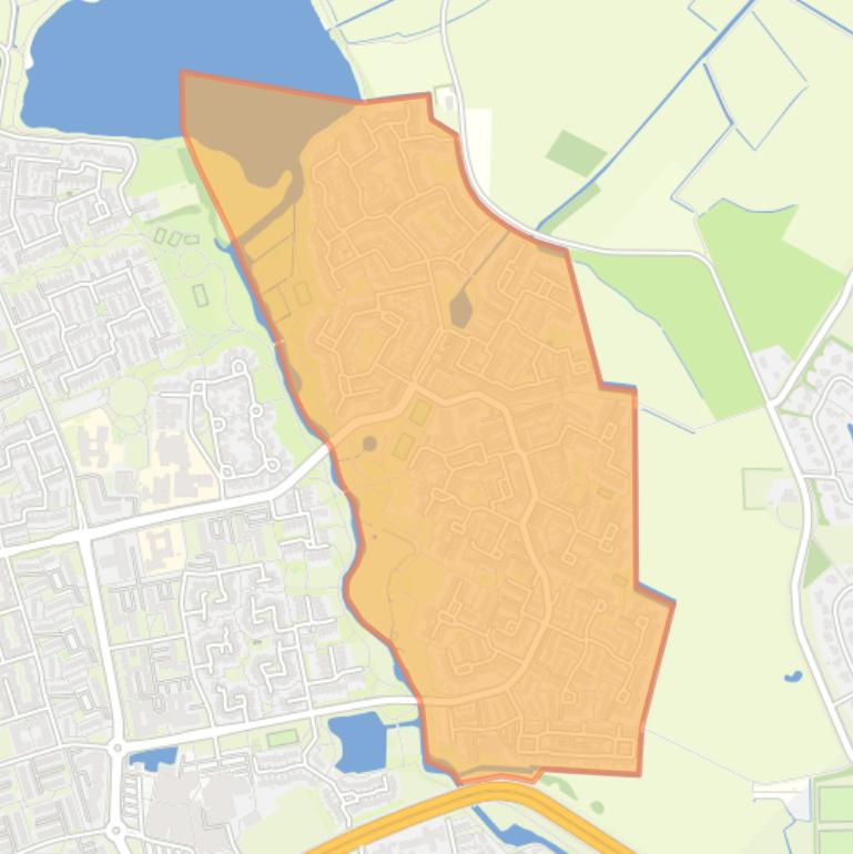 Kaart van de buurt Aa-landen-Oost.