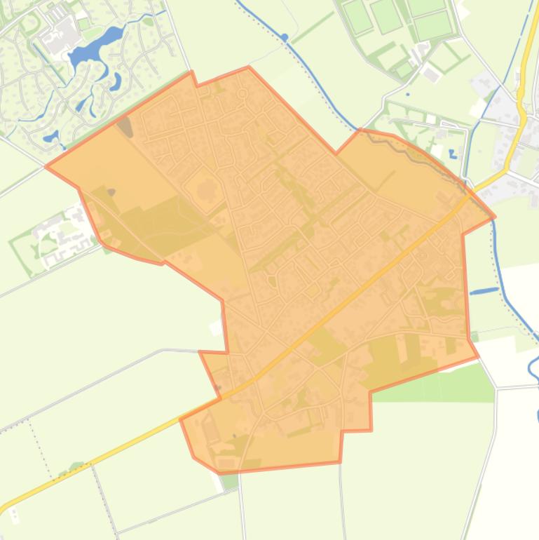 Kaart van de buurt Aalden.